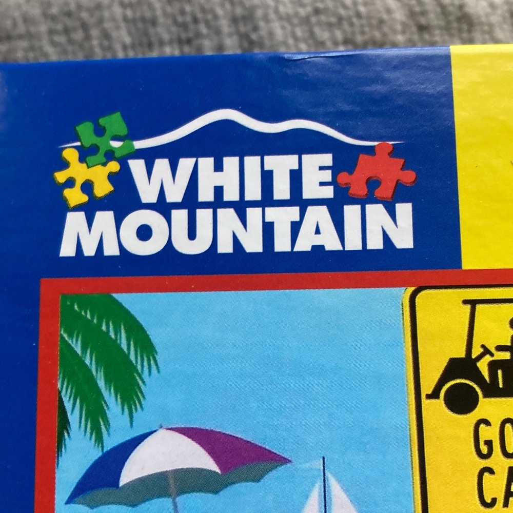 White Mountain I Love Florida Jigsaw Puzzle - Yellow & Blue Artwork - Picture 2 of 3